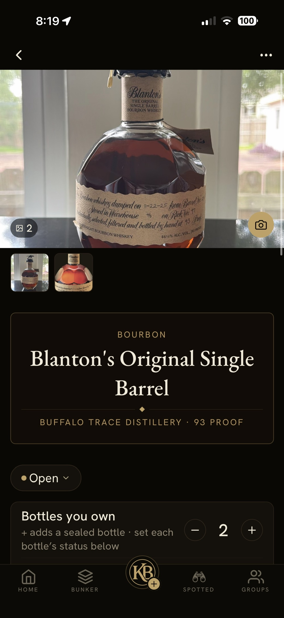 KillerBourbon app — create